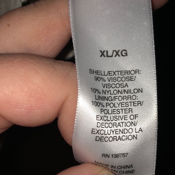 Blue & Off White Lace XL Top - Picture 4 of 4